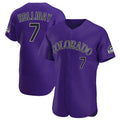 tocy C.Rockies #7 Matt Holliday Player Purple Limited Elite Home Stitched Jerseys