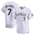 tocy C.Rockies #7 Matt Holliday Player White Limited Home Stitched Jerseys