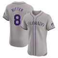 tocy C.Rockies #8 Ryan Ritter Player Gray Limited Elite Home Stitched Jerseys