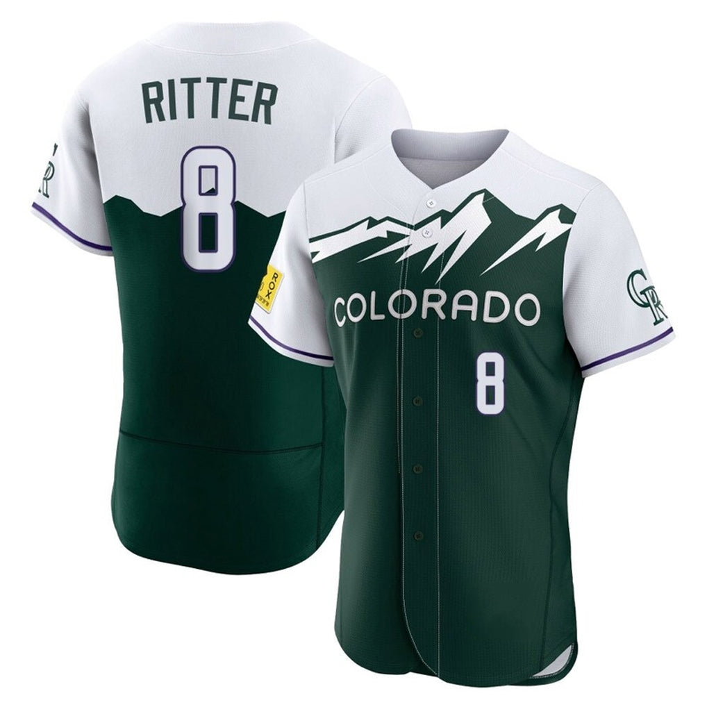 tocy C.Rockies #8 Ryan Ritter Player Green City Connect Limited Elite Home Stitched Jerseys