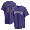 tocy C.Rockies #8 Ryan Ritter Player Purple Game Home Stitched Jerseys
