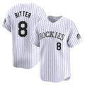 tocy C.Rockies #8 Ryan Ritter Player White Limited Home Stitched Jerseys