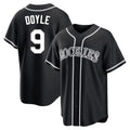 tocy C.Rockies #9 Brenton Doyle Player Black Fashion Out Home Game Stitched Jerseys