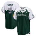 tocy C.Rockies #9 Brenton Doyle Player Green City Connect Home Game Stitched Jerseys