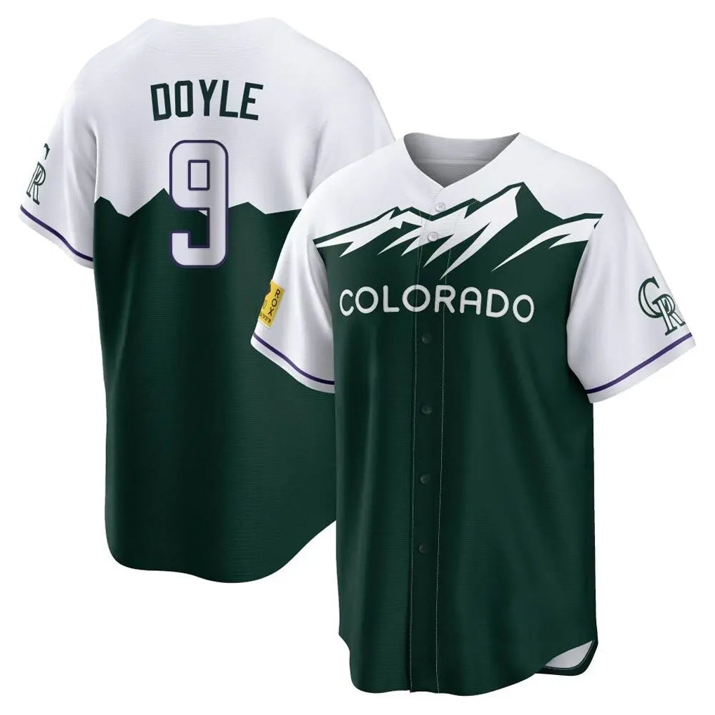 tocy C.Rockies #9 Brenton Doyle Player Green City Connect Home Game Stitched Jerseys