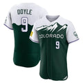 tocy C.Rockies #9 Brenton Doyle Player Green City Connect Limited Elite Home Stitched Jerseys