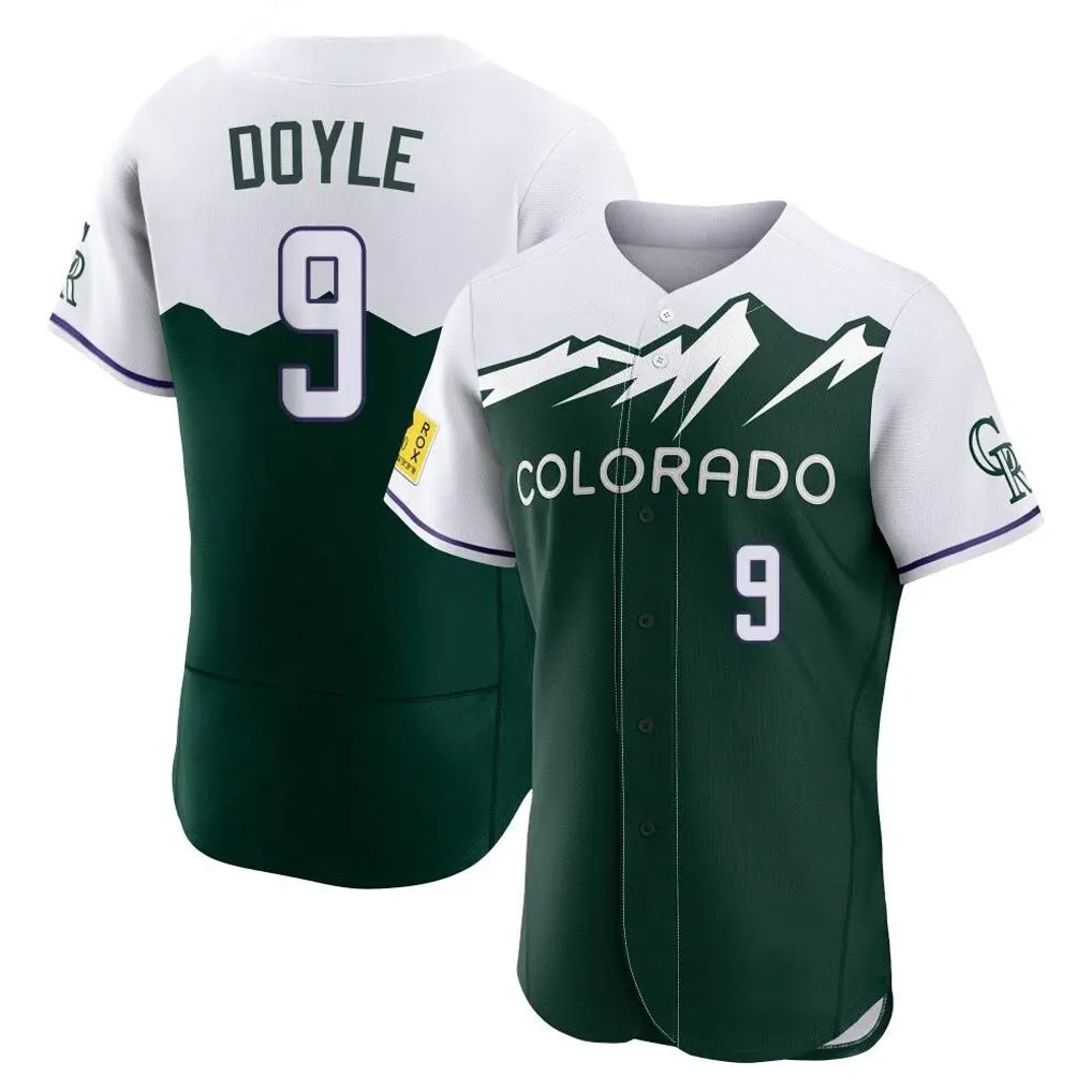 tocy C.Rockies #9 Brenton Doyle Player Green City Connect Limited Elite Home Stitched Jerseys