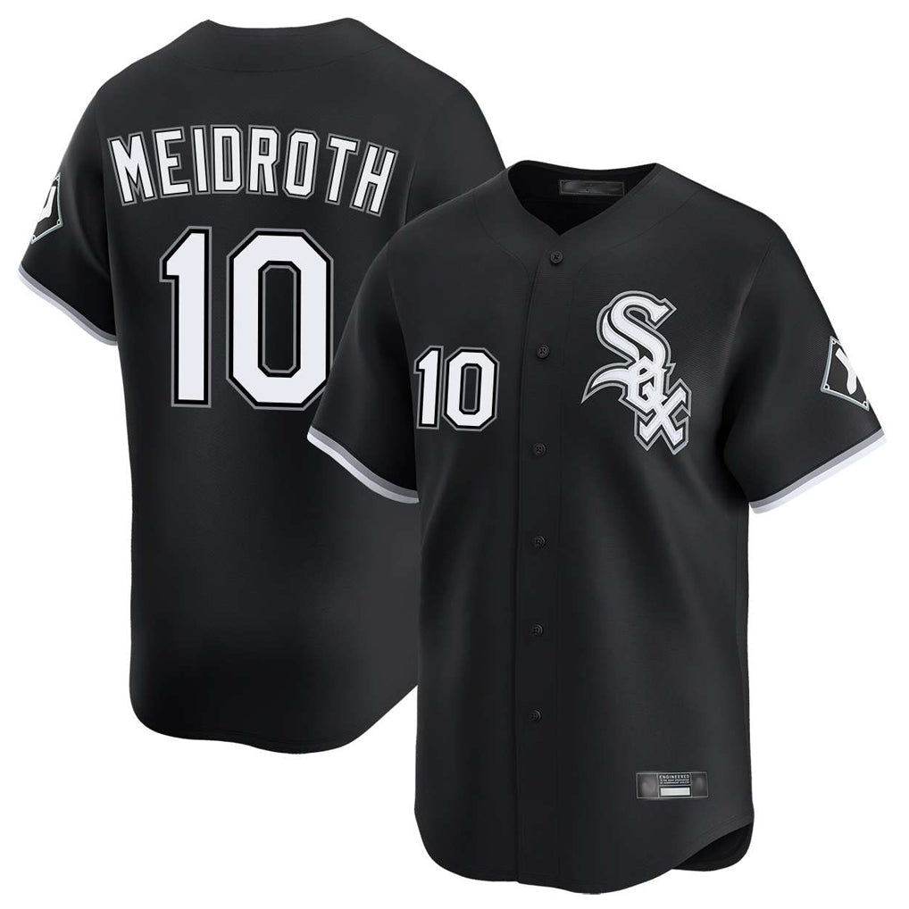 tocy C.White Sox #10 Chase Meidroth Player Black Limited Home Stitched Jerseys