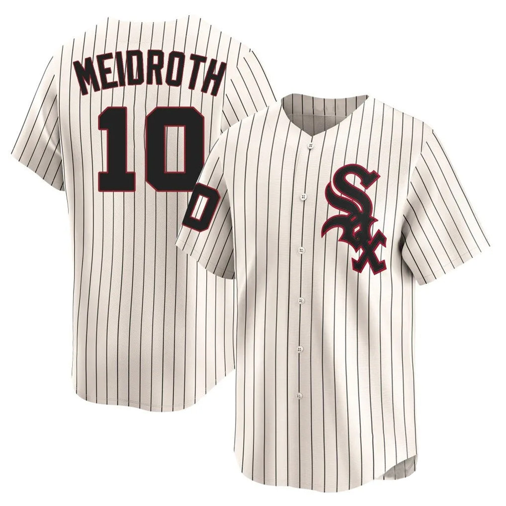 tocy C.White Sox #10 Chase Meidroth Player Cream Cooperstown Collection Limited Home Stitched Jerseys