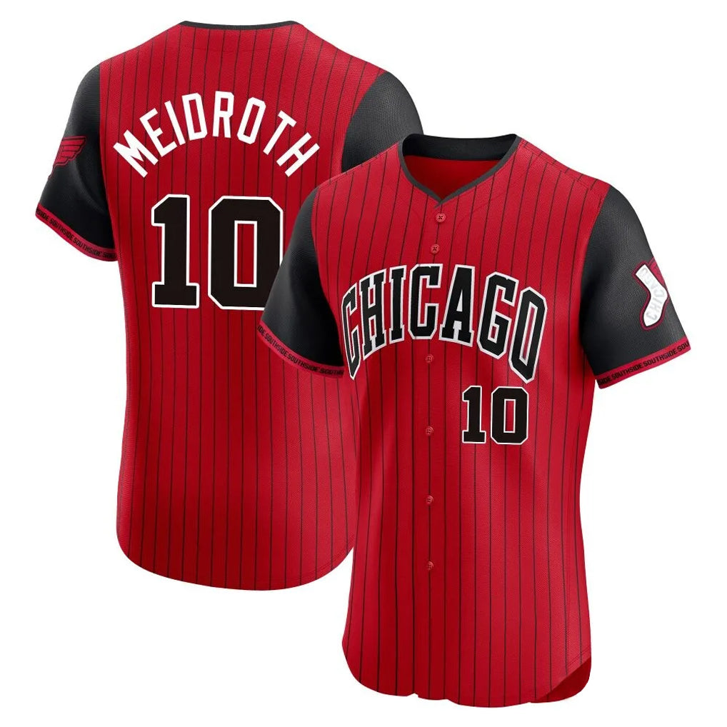 tocy C.White Sox #10 Chase Meidroth Player Red City Connect Limited Elite Home Stitched Jerseys