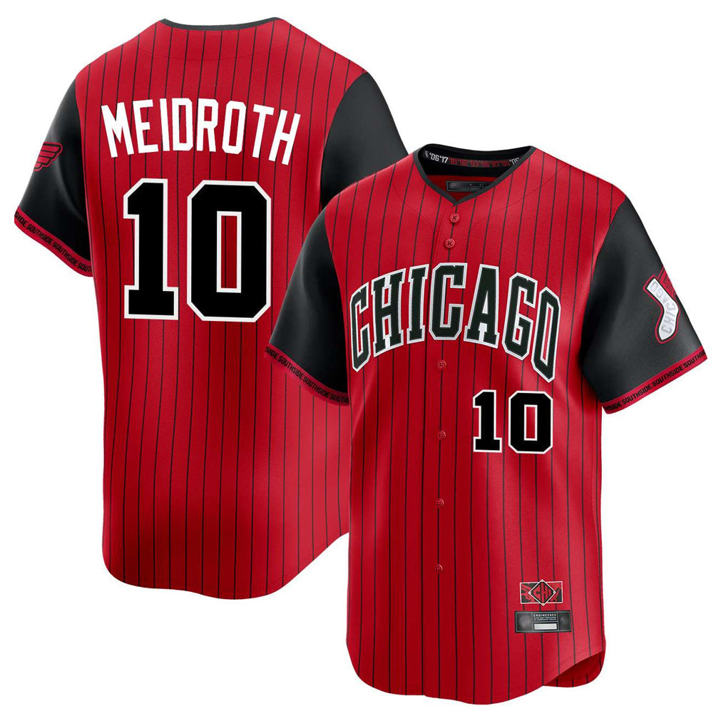 tocy C.White Sox #10 Chase Meidroth Player Red City Connect Limited Home Stitched Jerseys