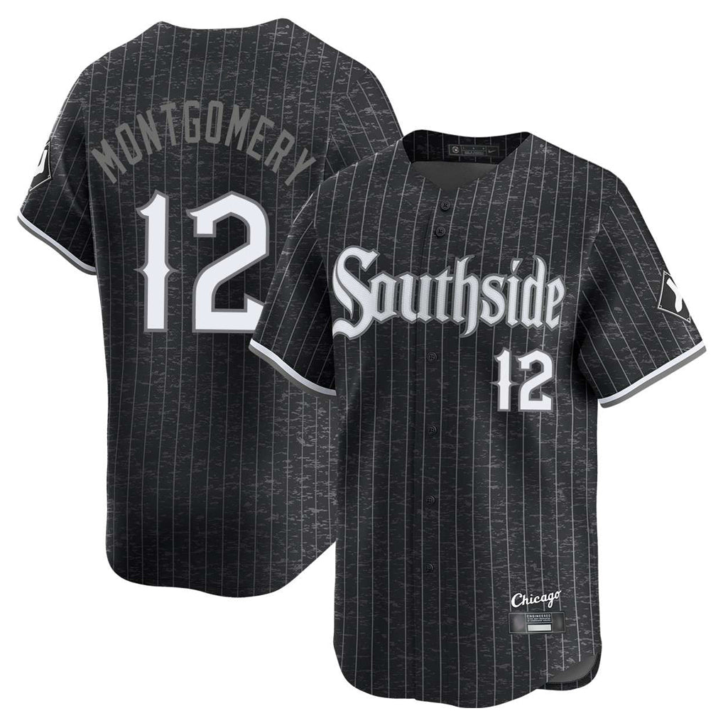 tocy C.White Sox #12 Colson Montgomery Player Black City Connect Limited Home Stitched Jerseys