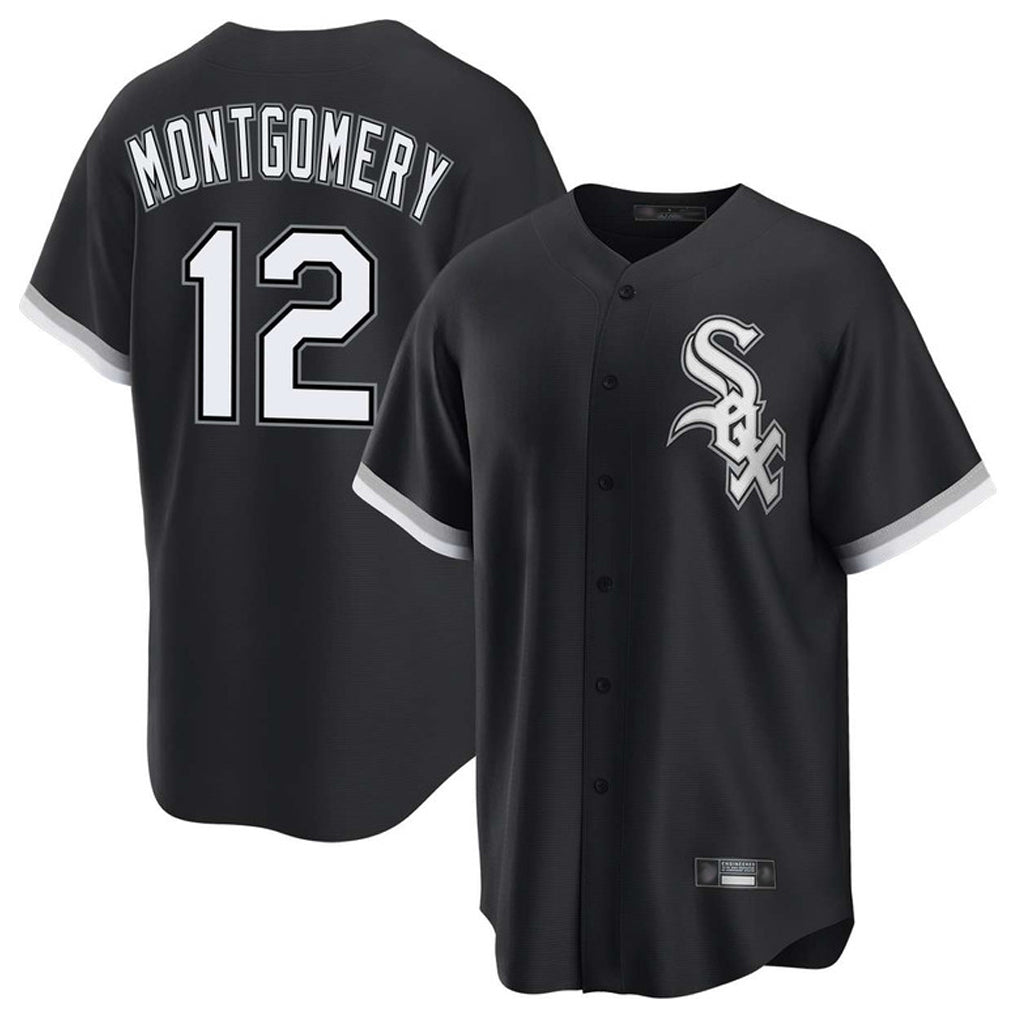 tocy C.White Sox #12 Colson Montgomery Player Black Home Game Stitched Jerseys