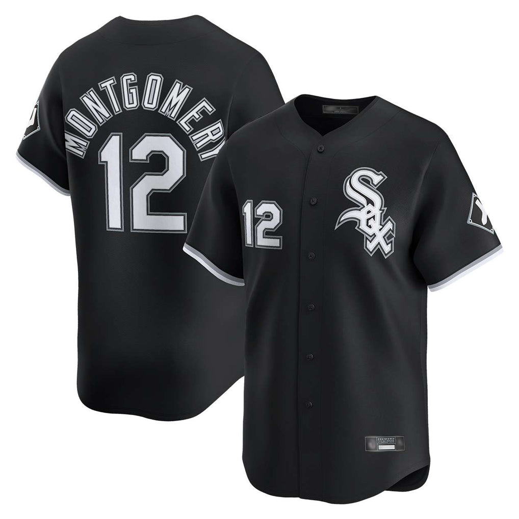tocy C.White Sox #12 Colson Montgomery Player Black Limited Home Stitched Jerseys