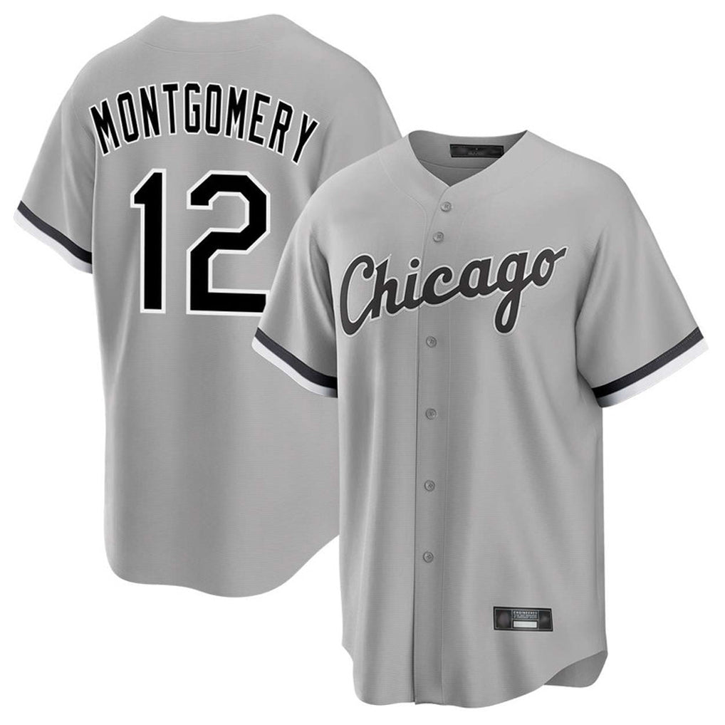 tocy C.White Sox #12 Colson Montgomery Player Gray Home Game Stitched Jerseys