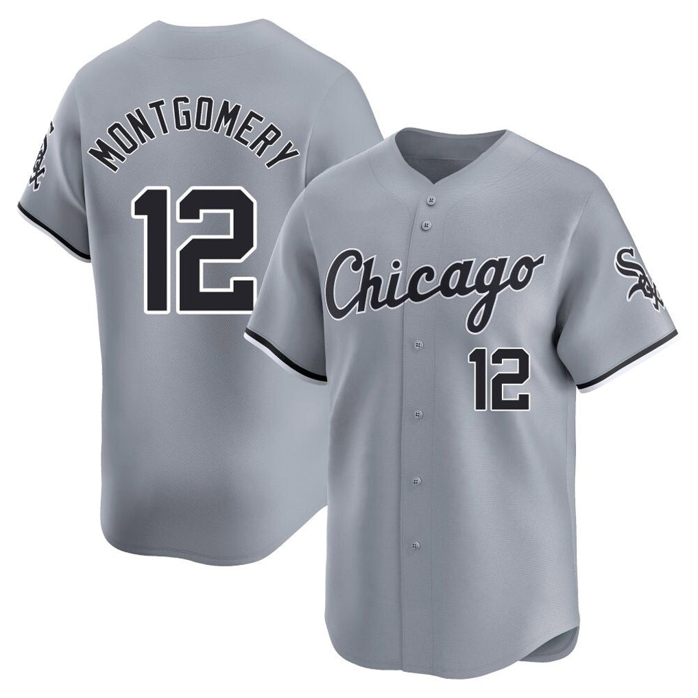 tocy C.White Sox #12 Colson Montgomery Player Gray Road Limited Home Stitched Jerseys