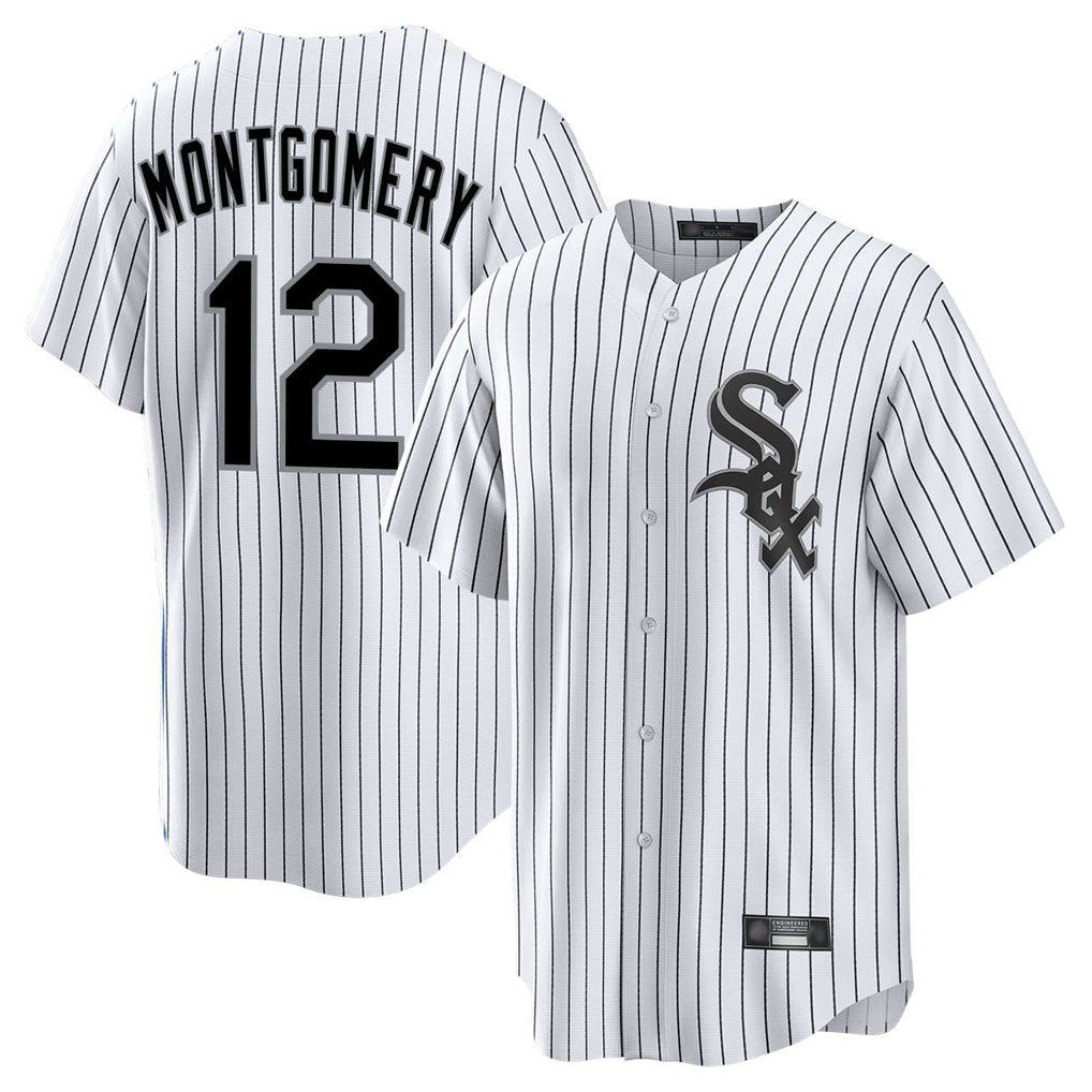 tocy C.White Sox #12 Colson Montgomery Player White Stripe Home Game Stitched Jerseys