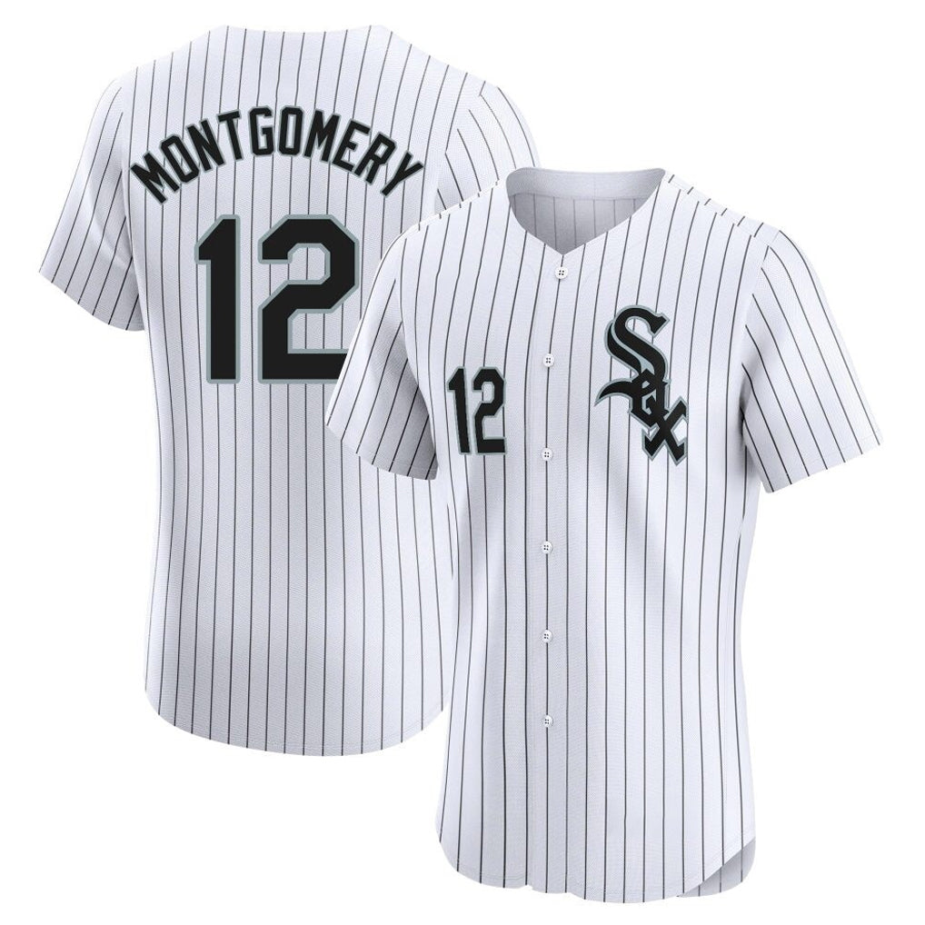 tocy C.White Sox #12 Colson Montgomery Player White Stripe Limited Elite Home Stitched Jerseys