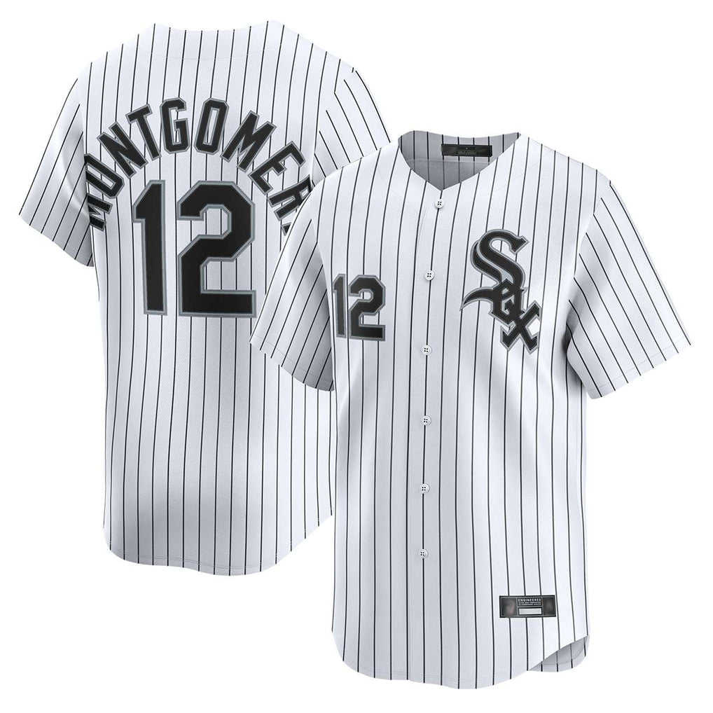 tocy C.White Sox #12 Colson Montgomery Player White Stripe Limited Home Stitched Jerseys
