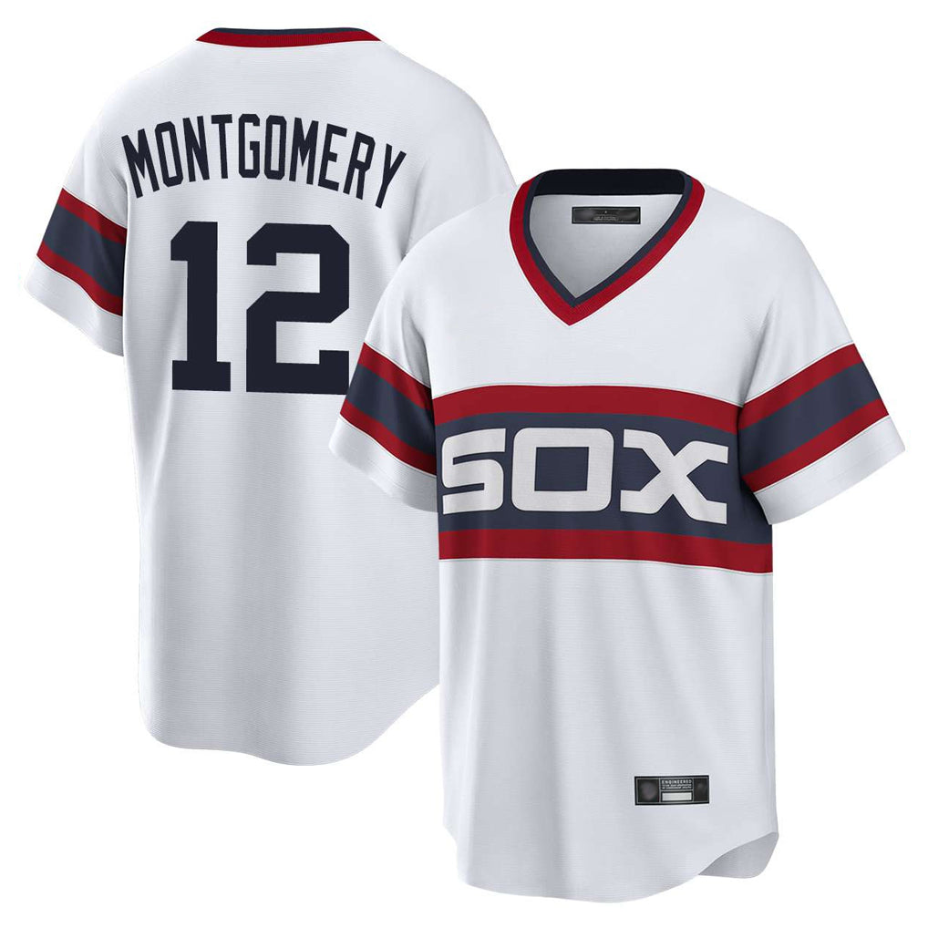 tocy C.White Sox #12 Colson Montgomery Player White T-shirt Home Game Stitched Jerseys
