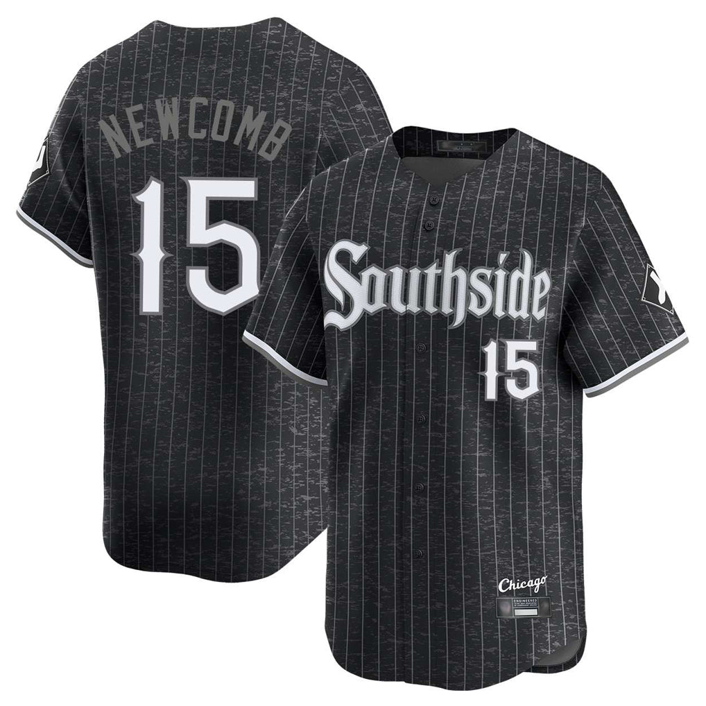 tocy C.White Sox #15 Sean Newcomb Player Black City Connect Limited Home Stitched Jerseys
