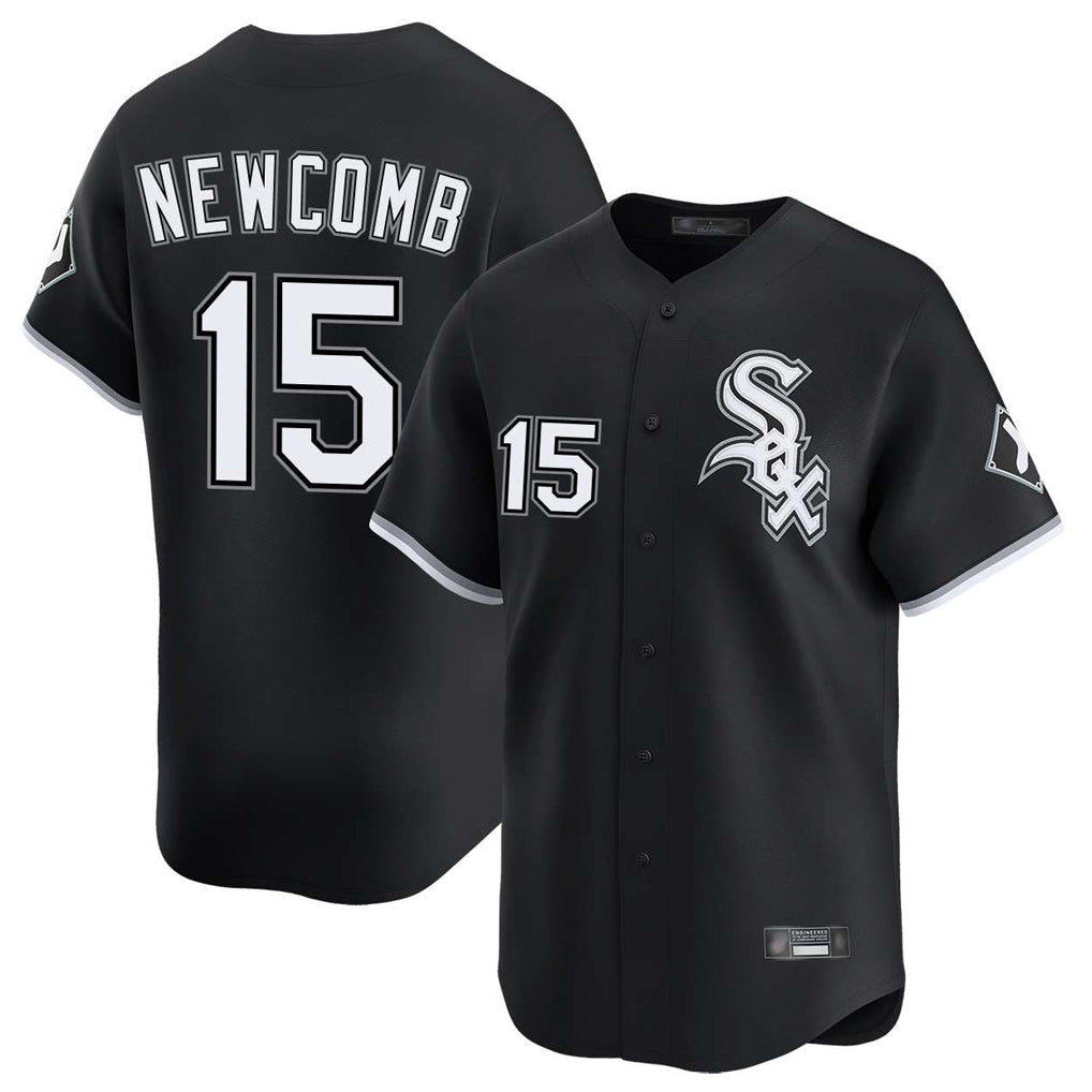 tocy C.White Sox #15 Sean Newcomb Player Black Limited Home Stitched Jerseys