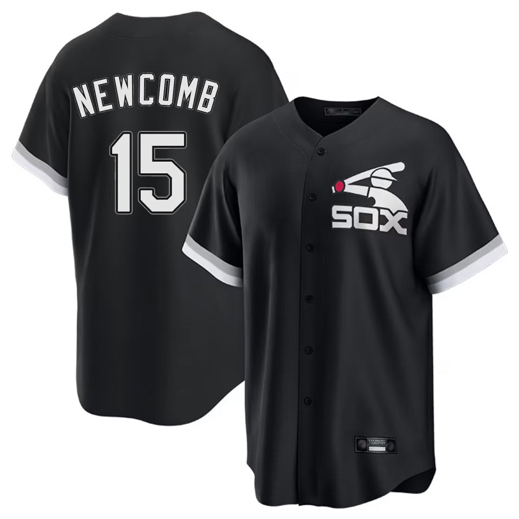 tocy C.White Sox #15 Sean Newcomb Player Black Spring Training Game Stitched Jerseys