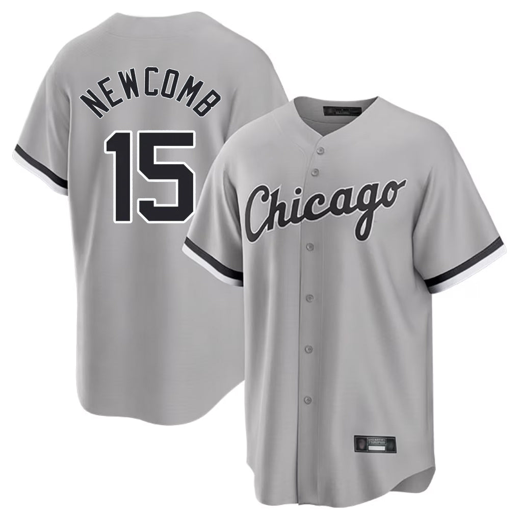 tocy C.White Sox #15 Sean Newcomb Player Gray Home Game Stitched Jerseys