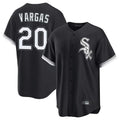 tocy C.White Sox #20 Miguel Vargas Player Black Home Game Stitched Jerseys