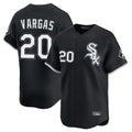 tocy C.White Sox #20 Miguel Vargas Player Black Limited Home Stitched Jerseys