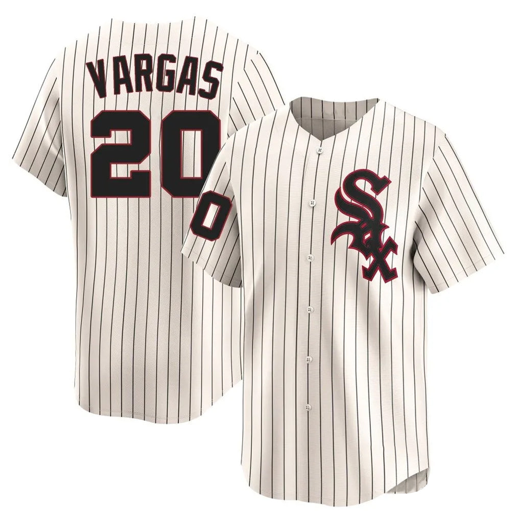 tocy C.White Sox #20 Miguel Vargas Player Cream Cooperstown Collection Limited Home Stitched Jerseys