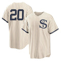 tocy C.White Sox #20 Miguel Vargas Player Cream Field of Dreams Home Game Stitched Jerseys