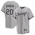 tocy C.White Sox #20 Miguel Vargas Player Gray Home Game Stitched Jerseys