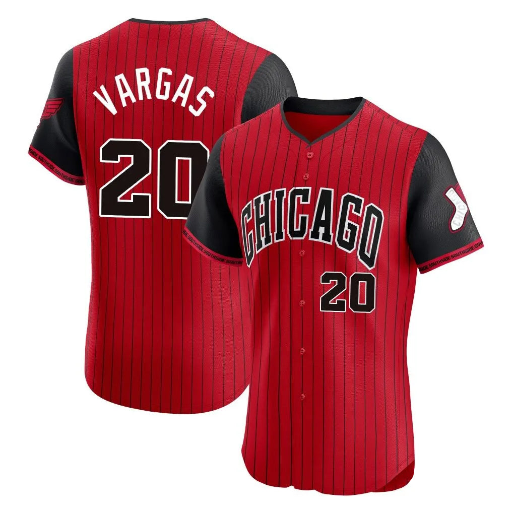 tocy C.White Sox #20 Miguel Vargas Player Red City Connect Limited Elite Home Stitched Jerseys