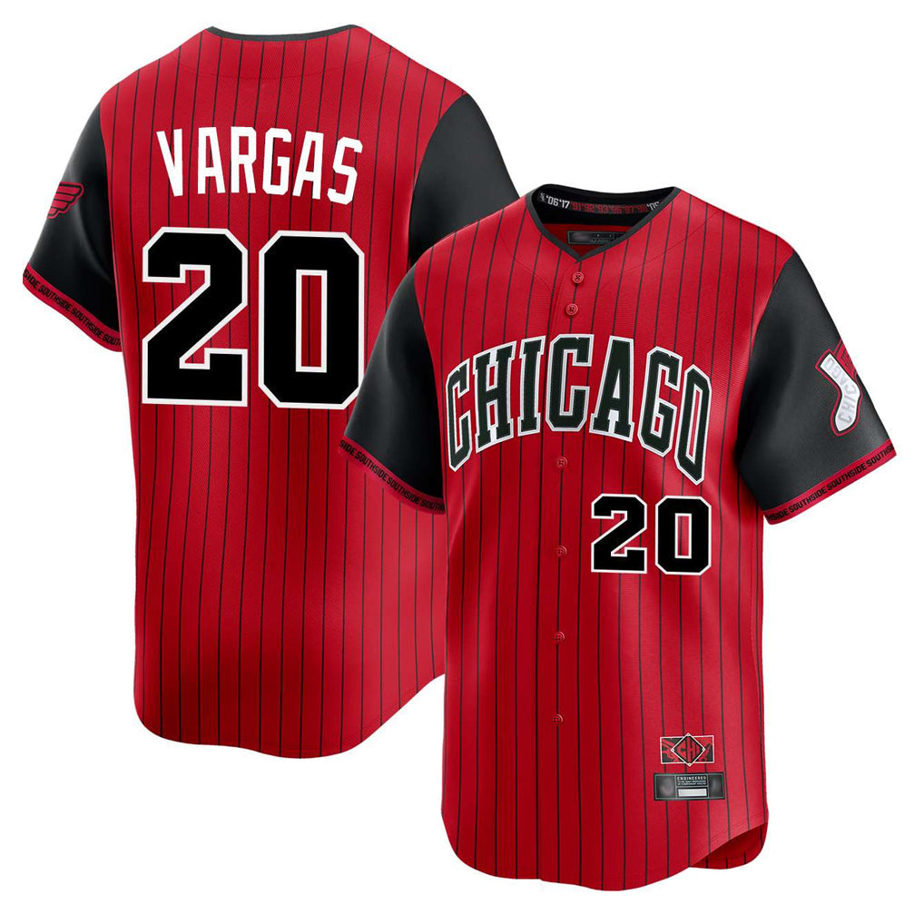 tocy C.White Sox #20 Miguel Vargas Player Red City Connect Limited Home Stitched Jerseys