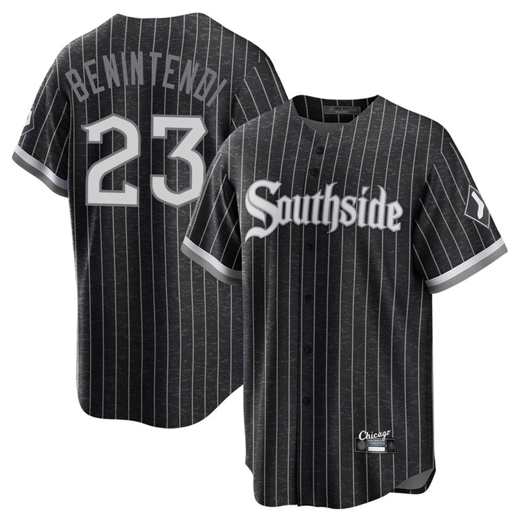 tocy C.White Sox #23 Andrew Benintendi Player Black City Connect Home Game Stitched Jerseys