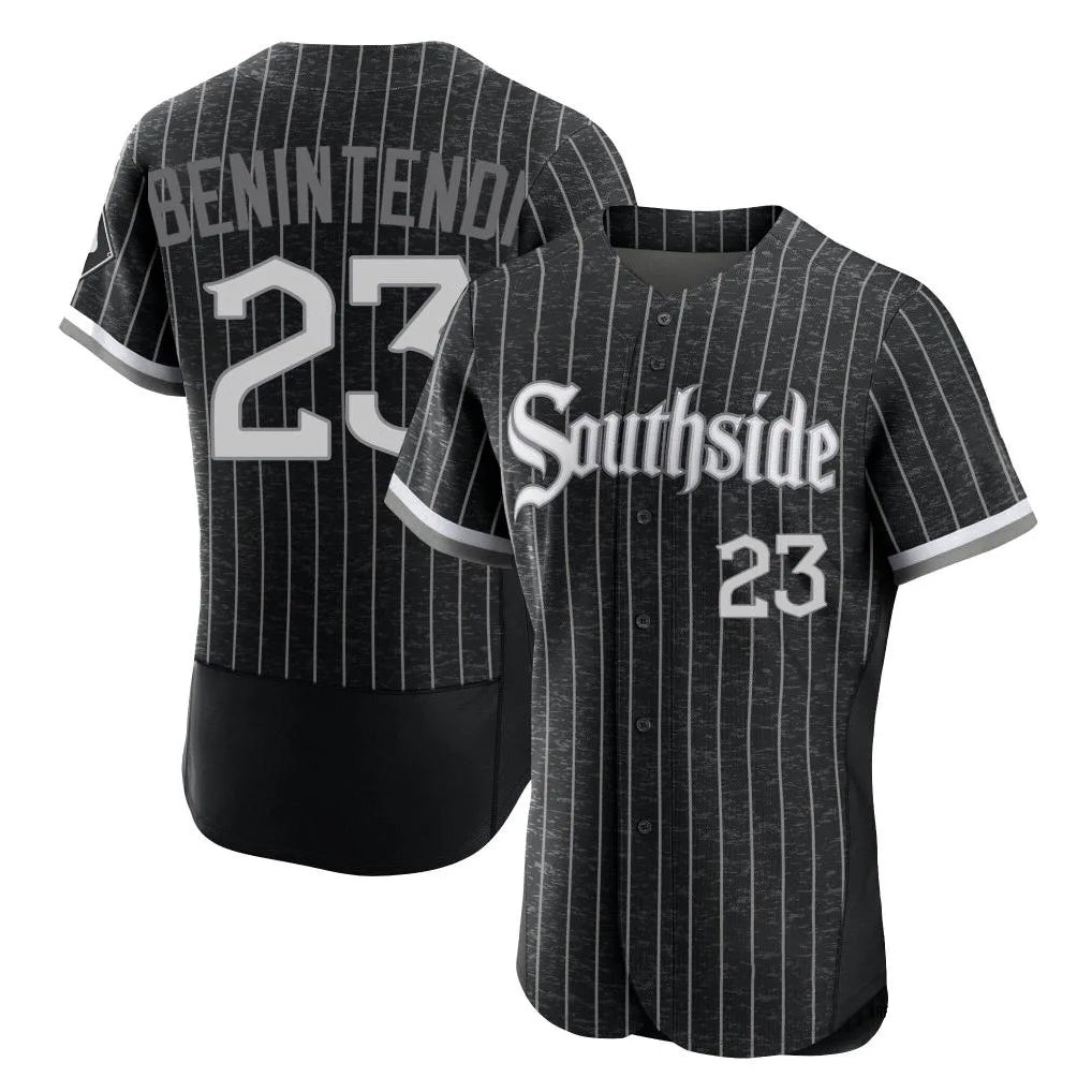tocy C.White Sox #23 Andrew Benintendi Player Black City Connect Limited Elite Home Stitched Jerseys
