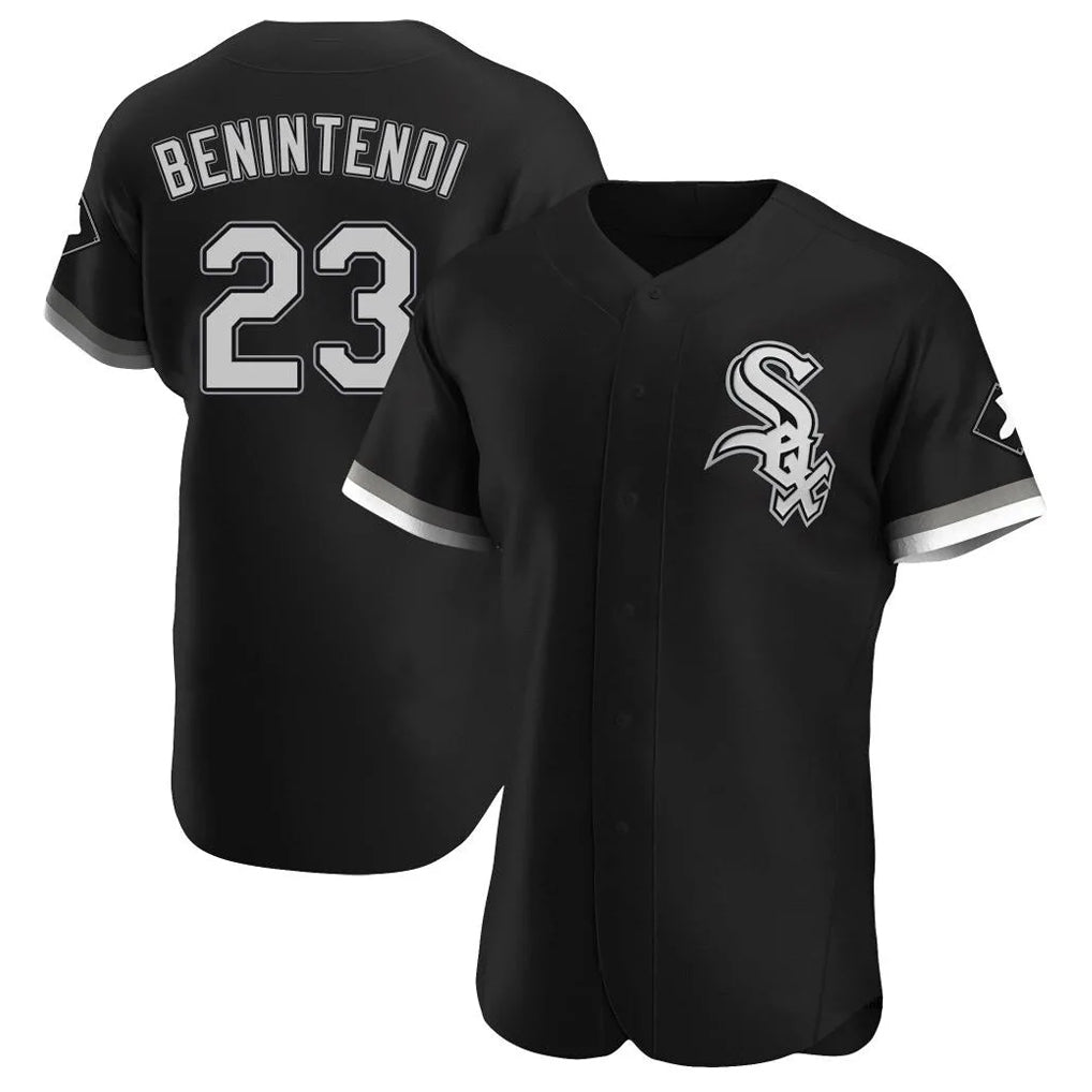 tocy C.White Sox #23 Andrew Benintendi Player Black Limited Elite Home Stitched Jerseys