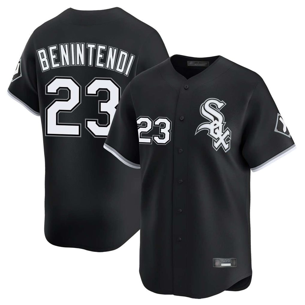 tocy C.White Sox #23 Andrew Benintendi Player Black Home Game Stitched Jerseys