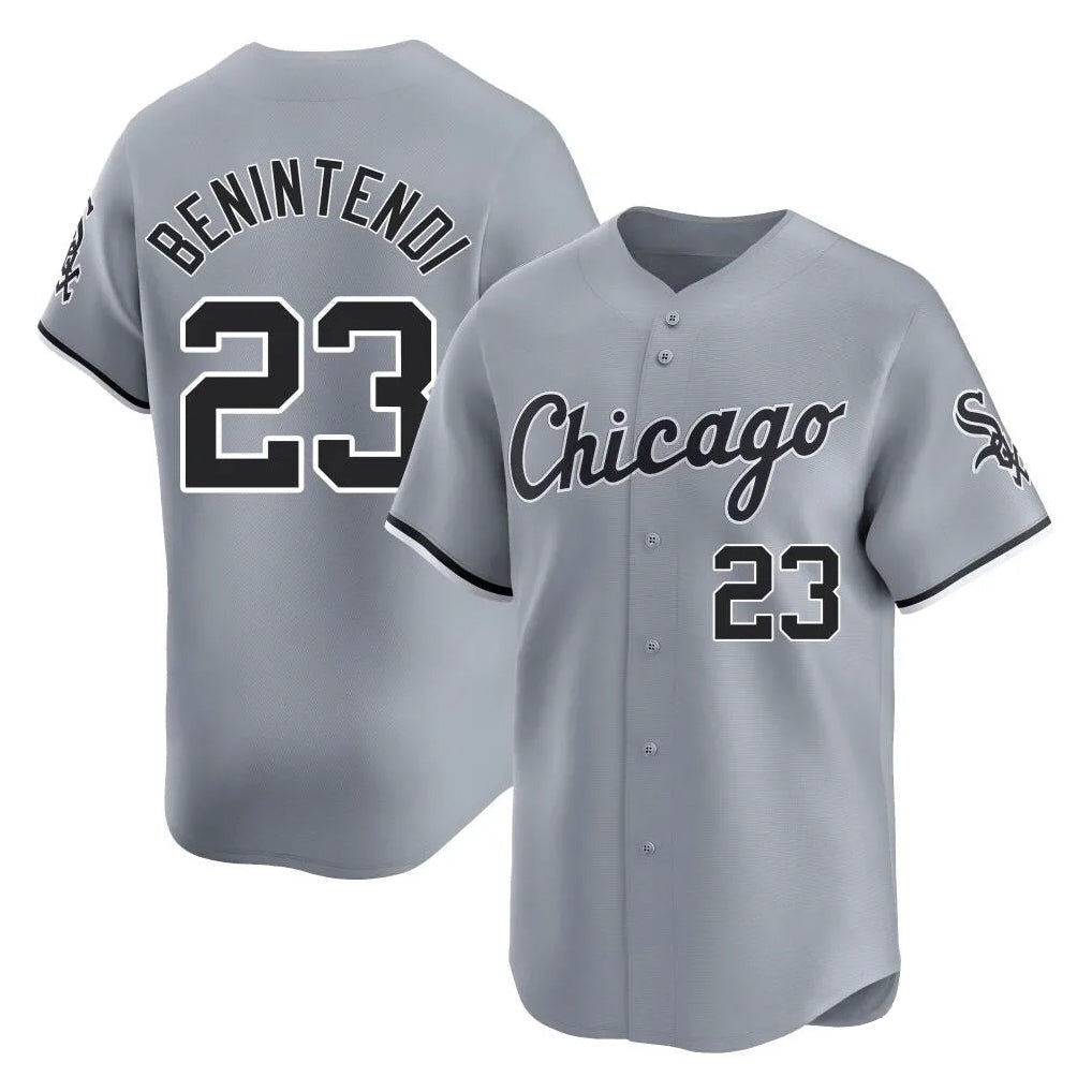tocy C.White Sox #23 Andrew Benintendi Player Gray Road Limited Home Stitched Jerseys