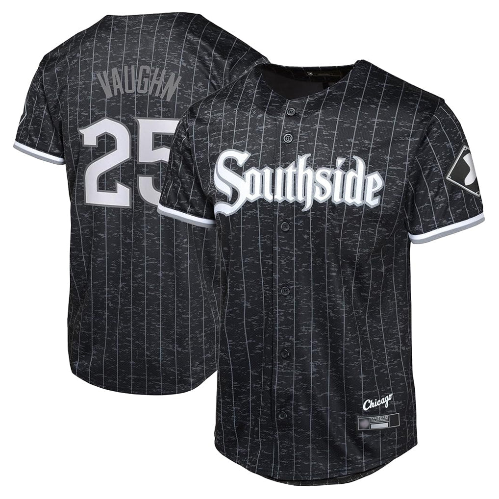 tocy C.White Sox #25 Andrew Vaughn Player Black City Connect Home Game Stitched Jerseys