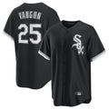tocy C.White Sox #25 Andrew Vaughn Player Black Home Game Stitched Jerseys