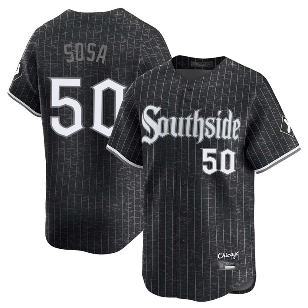 tocy C.White Sox #50 Lenyn Sosa Player Black City Connect Limited Home Stitched Jerseys