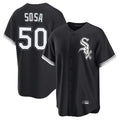 tocy C.White Sox #50 Lenyn Sosa Player Black Home Game Stitched Jerseys