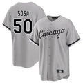 tocy C.White Sox #50 Lenyn Sosa Player Gray Home Game Stitched Jerseys
