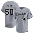 tocy C.White Sox #50 Lenyn Sosa Player Gray Road Limited Home Stitched Jerseys
