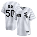 tocy C.White Sox #50 Lenyn Sosa Player White Stripe Limited Home Stitched Jerseys