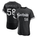 tocy C.White Sox #58 Seranthony Dom¡§anguez Player Black City Connect Limited Elite Home Stitched Jerseys