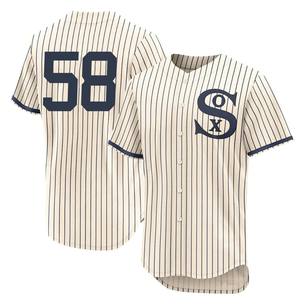 tocy C.White Sox #58 Seranthony Dom¡§anguez Player Cream Field of Dreams Limited Elite Home Stitched Jerseys