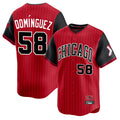 tocy C.White Sox #58 Seranthony Dom¡§anguez Player Red City Connect Limited Home Stitched Jerseys